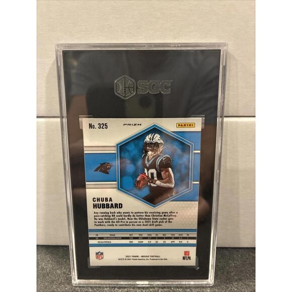 2021 Mosaic CHUBA HUBBARD Rookie RC Silver #325 Panthers SGC 10 - Picture 2 of 2